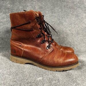 The North Face Ballard Lace II Leather Boots Brown Womens 9.5 NF0A2T4O